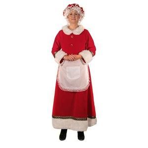 Deluxe Mrs. Claus Costume, 5 Piece Adult Costume For Christmas, Size Large